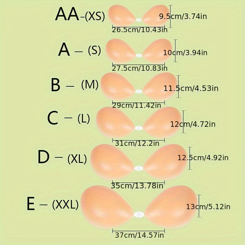 Silicone Invisible Stick Lift Bra Pads Wireless Support Seamless Push-Up Lingerie Accessories