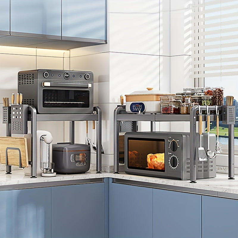 Uy uchun tashkilot uchun 6 ta g‘ilof bilan karbon po‘latdan yasalgan tortib olinadigan oshxona saqlash racki