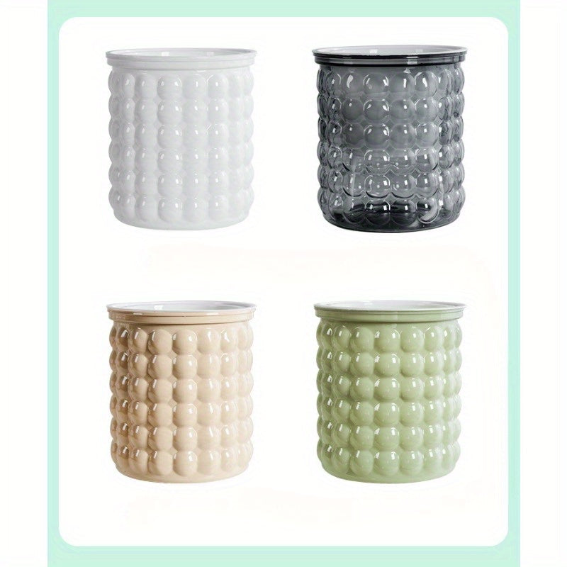 Set of 4 Self-Watering Oval Plant Containers 10.16cm Indoor Plastic Flower Pots