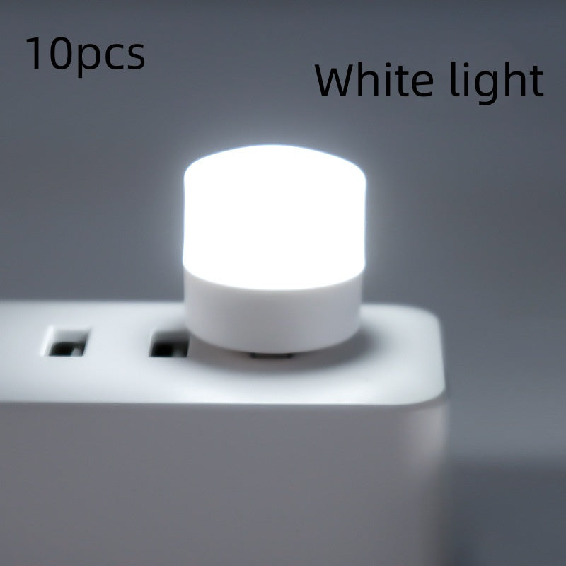Portable USB LED Night Light Soft Reading Lamp Compact Travel Bedroom Desk