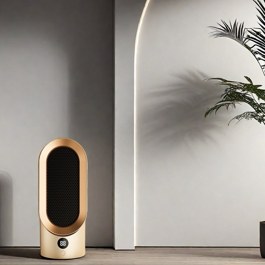 PTC Keramika Isitish Portativ Isitgich, 800W, 2-bosqichli Boshqaruv, Aqlli Harorat, Tizimni O'chirish, Ofis Oyoq Isitgichi, Hamkasblar uchun Mukammal Sovg'a, Plastik Qurilish, Yevropa Quvvat Manbai, 220V, Yevro Plug Kiritilgan