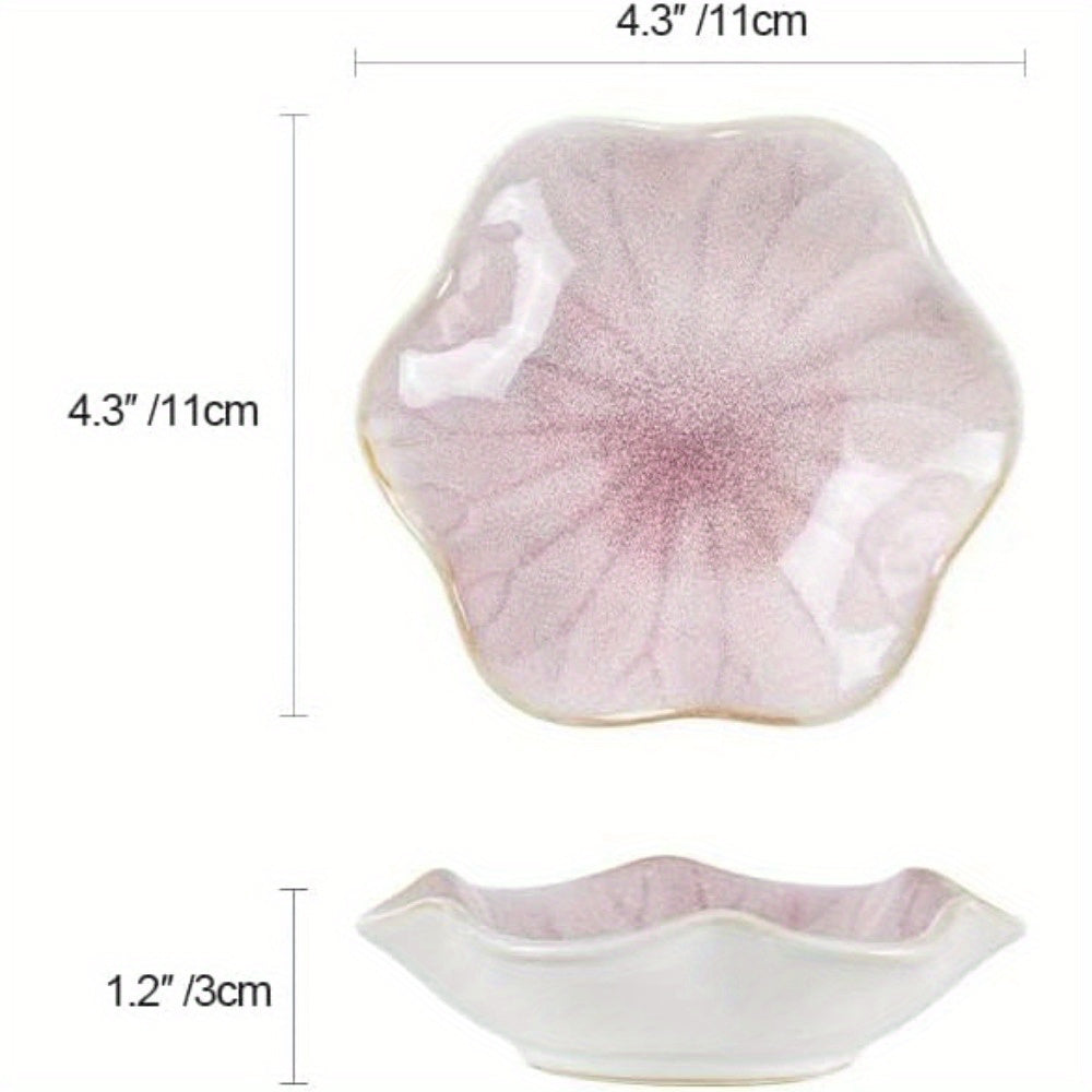 Bandeja de cerámica rosa para joyas, anillos, llaves y objetos pequeños. Regalo elegante para cumpleaños o Día de San Valentín
