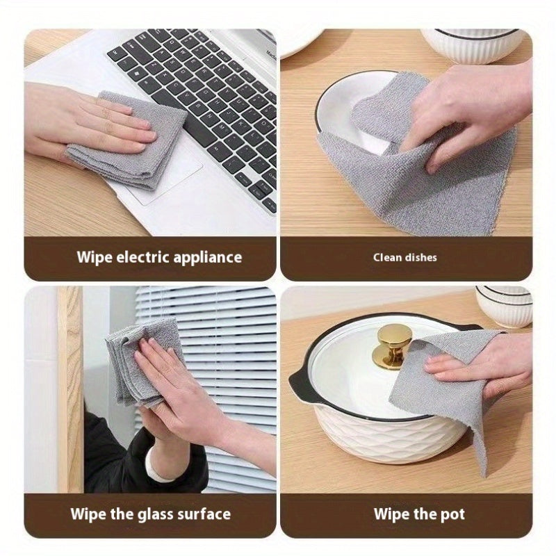 Juego de 20 paños de limpieza de microfibra, ultra-suaves, altamente absorbentes, lavables a máquina