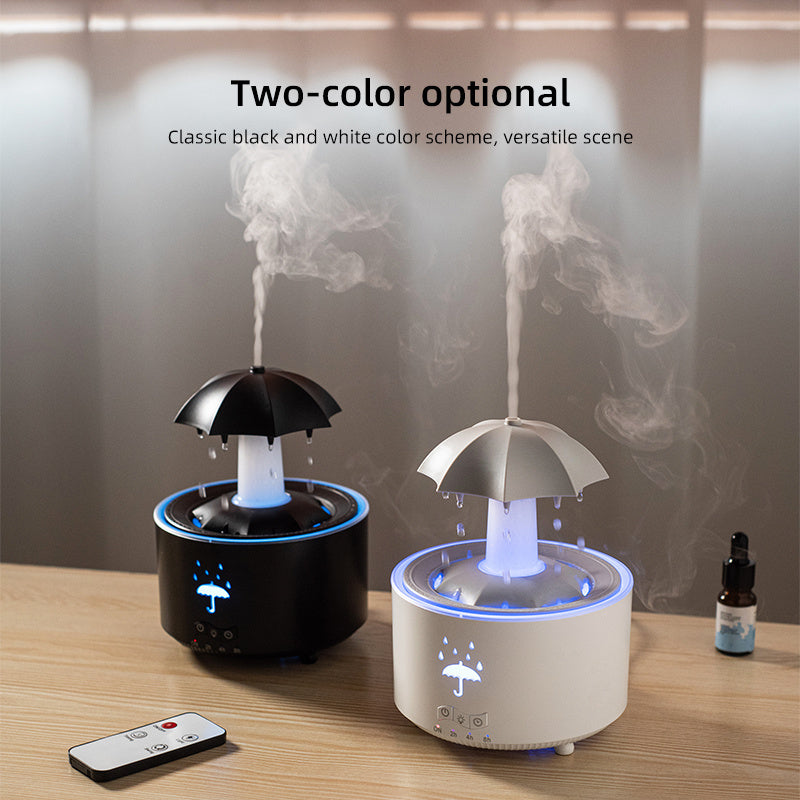Rain Cloud Aroma Diffuser with 7-Color Lighting Timer Essential Oil Compatibility Home Humidifier