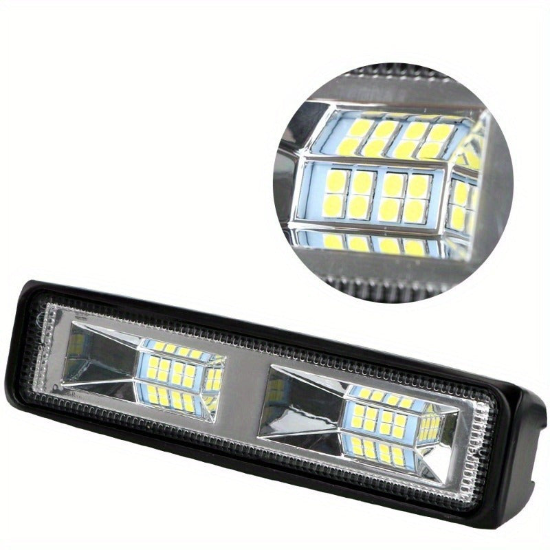 Barra de luces LED para coche 16LED 48W de alta intensidad para automóvil, motocicleta, SUV, barco