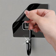 Nailless Adhesive Clothes Hanger Pack of 2 or 5 Stainless Steel Wall Hooks for Towels Shower Caps