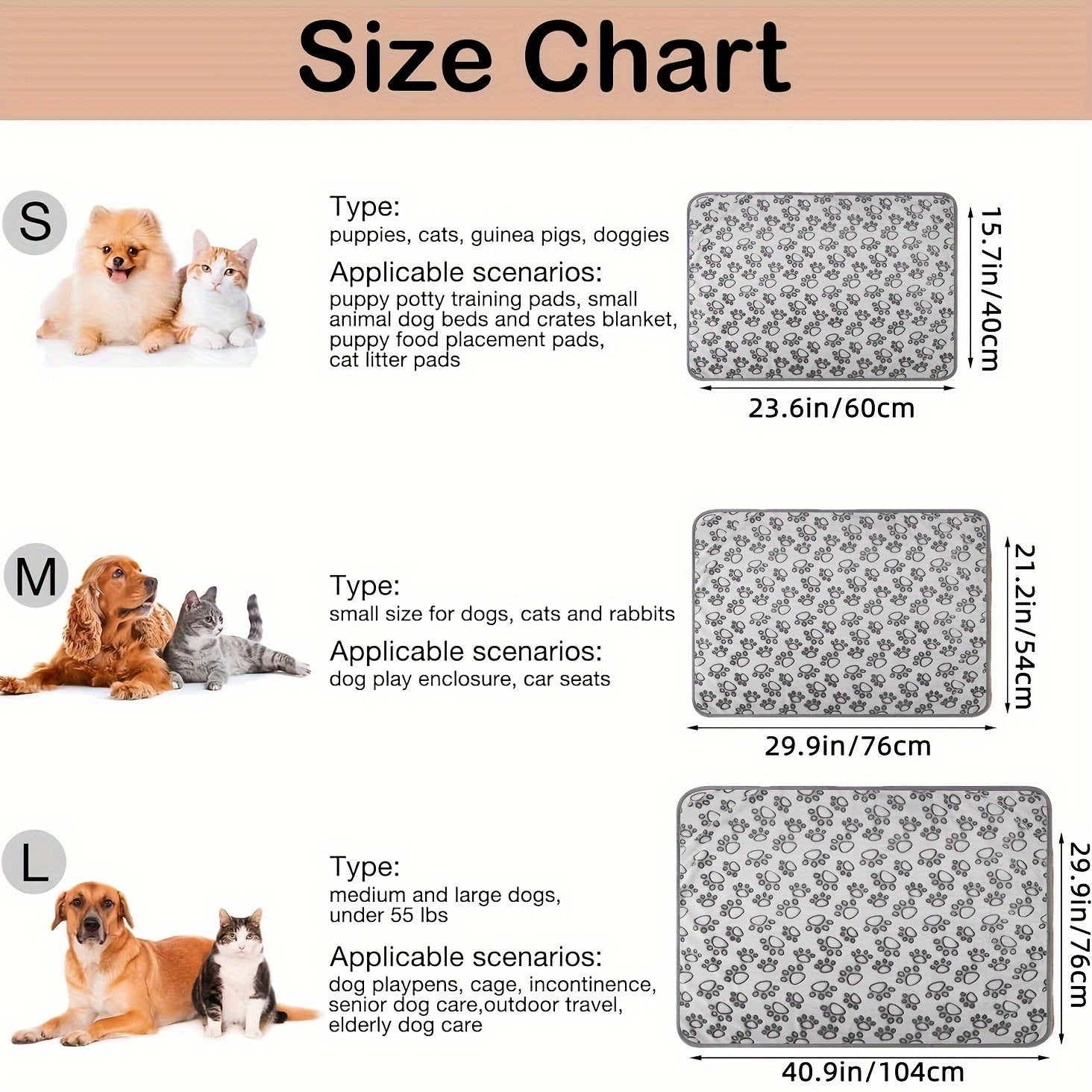 Pet Blanket for Dogs Cats with Paw Print Design Fleece Wool Machine Washable