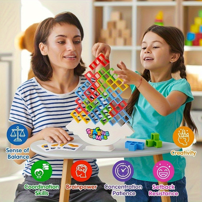 Building Block Game for Kids and Family, Educational Toy, Perfect for Parties