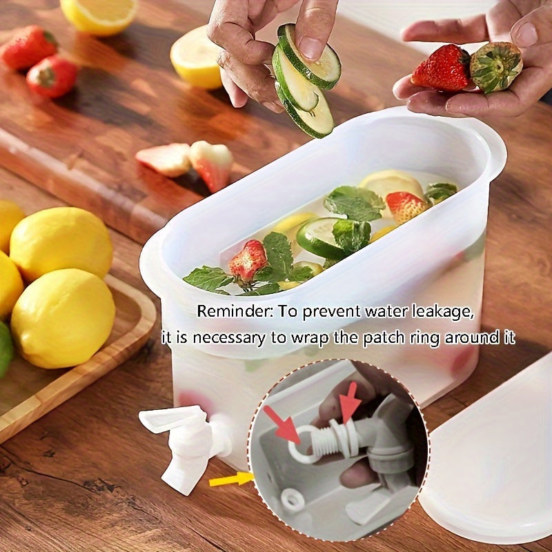 Large Capacity Refrigerator Cold Kettle for Fruit Tea and Juices with High-Temp Resistant Drink Bucket