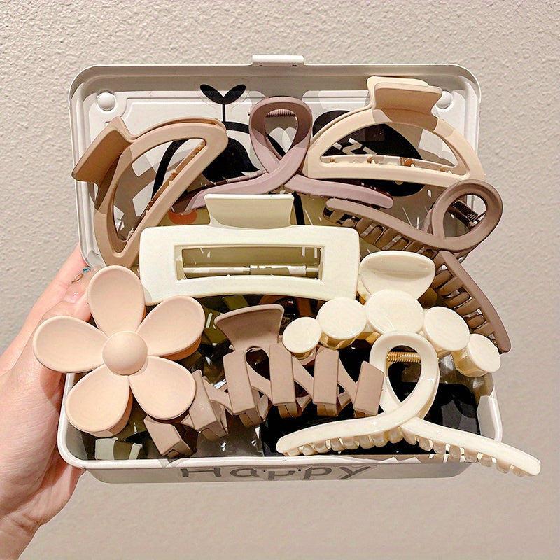 Large Acrylic Hair Clips Set for Women Thick Hair Updos Decorative Accessories 5 8 10 Pieces