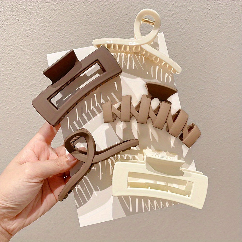 Large Acrylic Hair Clips Set for Women Thick Hair Updos Decorative Accessories 5 8 10 Pieces