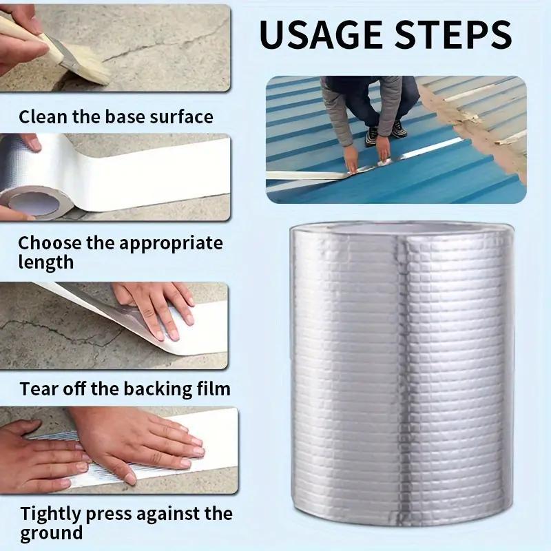 Suv o'tkazmaydigan Butyl lenta kauchuk yopishtiruvchi, tom yopish quvurlari yoriqlarini tuzatish uchun