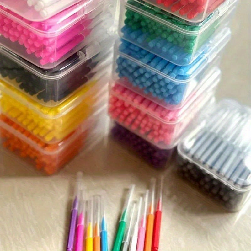 80 dona interdental cho'tkalar tishlarni tozalash uchun mikrotoʻqimalik sochlar bilan tartar olib tashlash