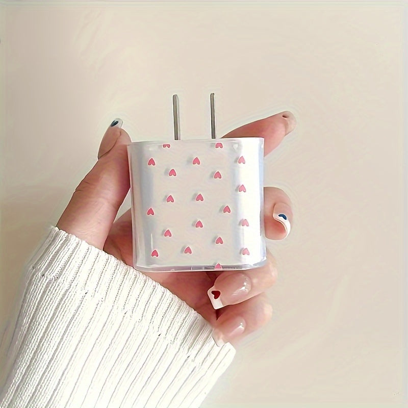 Set of 5 Pink Love Charger Cases for iPhone 14 Charger Protection Gift