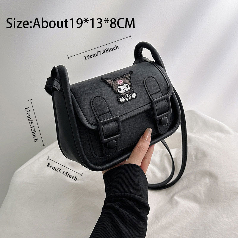 Ayollar uchun qora Kembridj shoulder sumkasi, ko‘p qirrali dizayni bilan