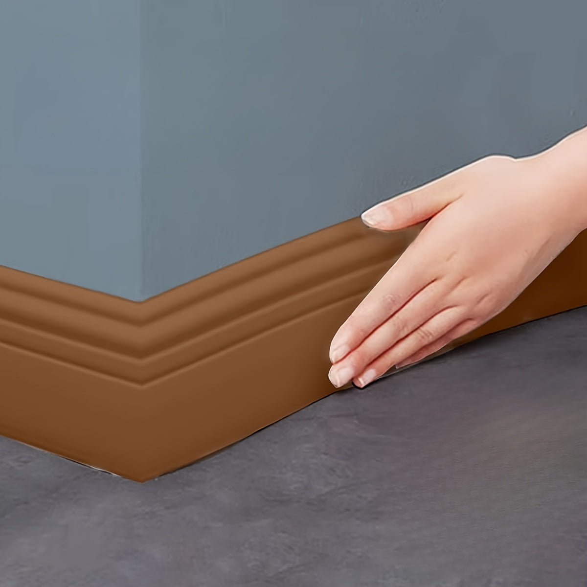 9.8cm x 200cm Peel and Stick skirting chizig'i mat yakunli devor chetiga uy bezak uchun