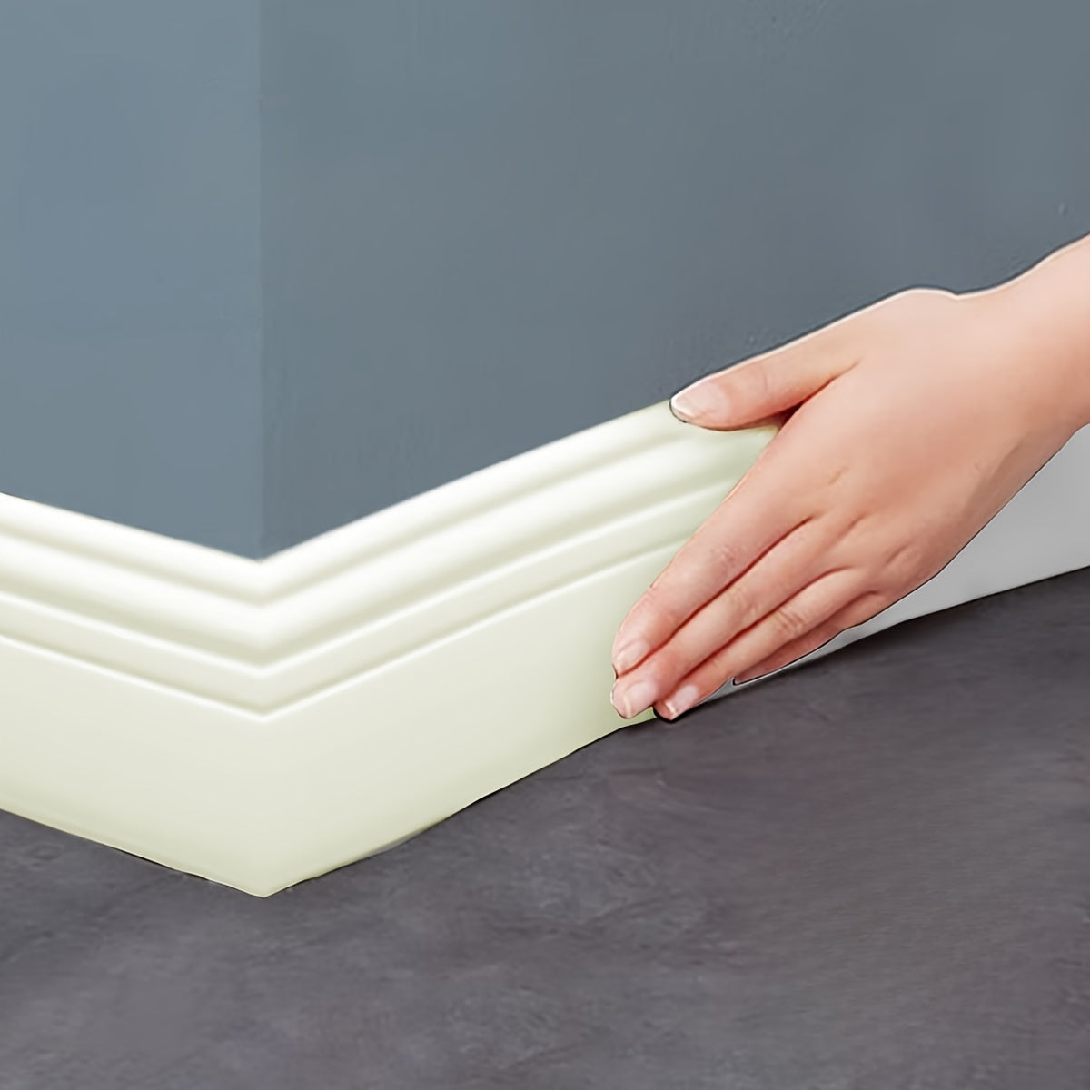 9.8cm x 200cm Peel and Stick skirting chizig'i mat yakunli devor chetiga uy bezak uchun