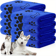 Microfiber Dog Towel for Medium to Large Breeds Quick-Drying Soft Gray Pet Bathing Grooming
