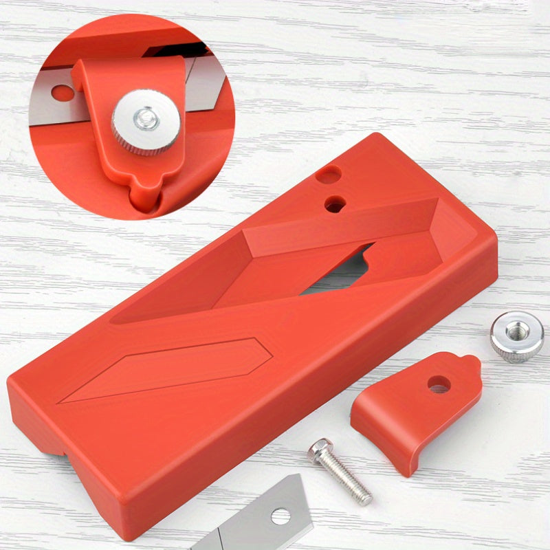 Handheld Woodworking Hand Planer Plastic Dual-Purpose V-Groove Chamfer Plane
