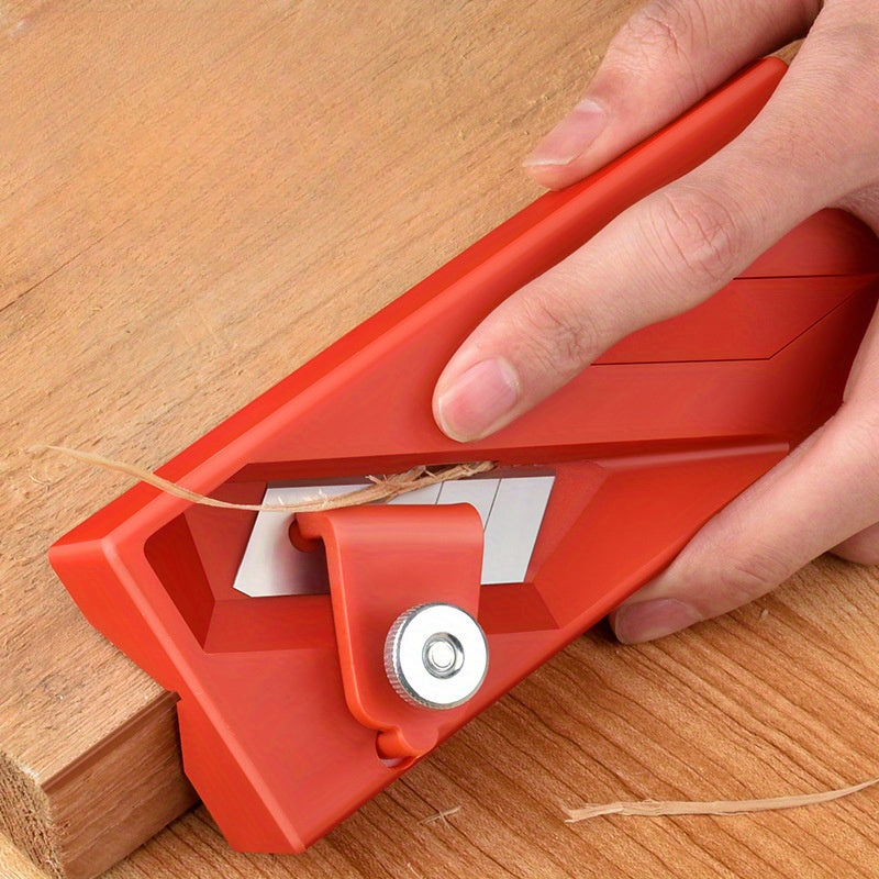 Handheld Woodworking Hand Planer Plastic Dual-Purpose V-Groove Chamfer Plane