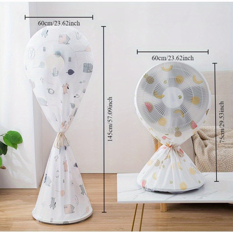 PVC Fan Dust Cover for Floor Standing Electric Fans Full and Half Wrap