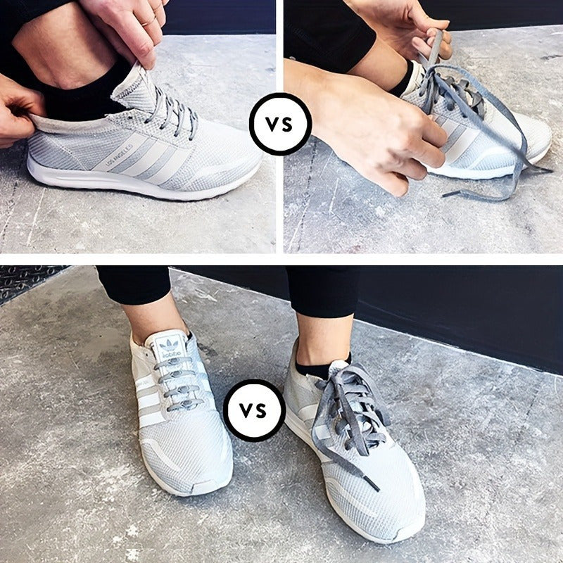 20 Pcs No-Tie Silicone Elastic Shoelaces for Sports Shoes Colorful