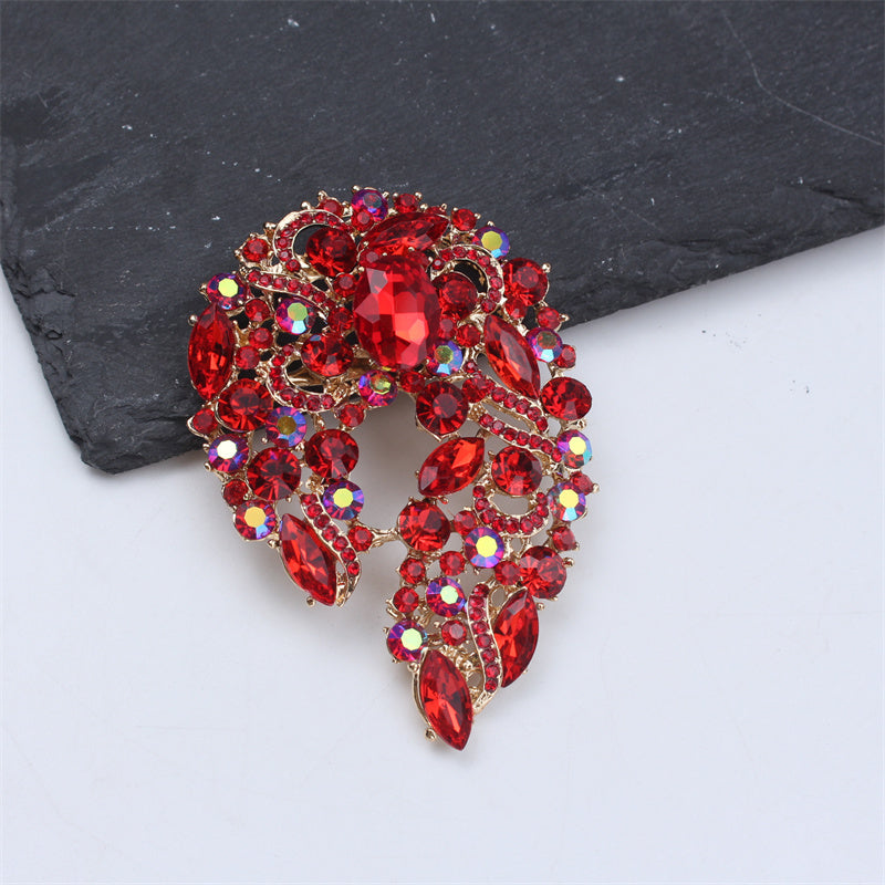 Rhinestone Brooch Pin for Women Elegant Jewelry for Dresses and Shawls