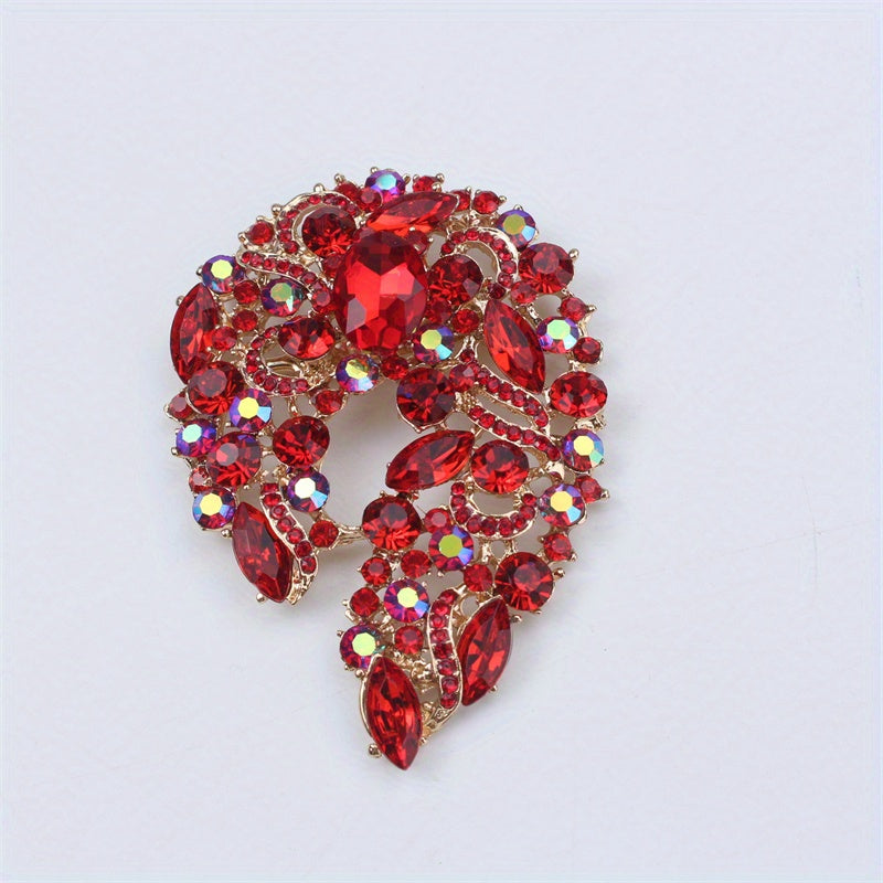 Rhinestone Brooch Pin for Women Elegant Jewelry for Dresses and Shawls
