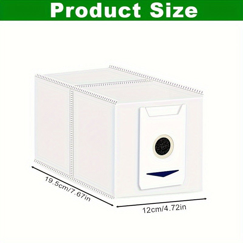 Упаковка из 10 асептических вакуумных мешков, предназначенных для использования с моделями Ecovacs и Deebot T30 Pro, с улучшенной фильтрацией и возможностями очистки воздуха.