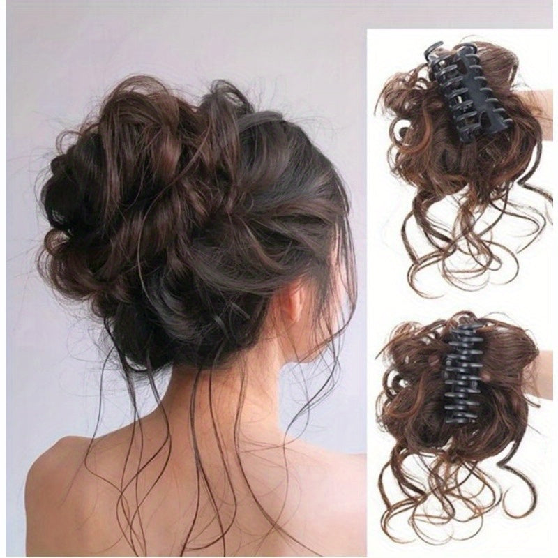 Women Large Retro Hair Claw Clip for Flower Pompadour Messy Bun Ponytail Accessories
