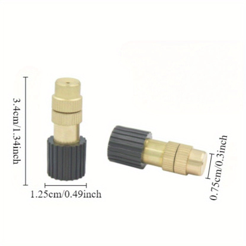 Copper Outdoor Mist Cooling System for Garden Irrigation with Brass Fog Nozzles