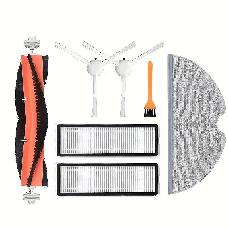 7-to'plam Robot changyutgich uchun almashtirish qismlari to'plami, yuviladigan filtrlari, asosiy cho'tka, yon cho'tkalar