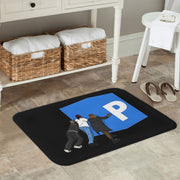 Polyester Doormat Non-Slip Backing Machine Washable Home Decor Entrance Rug