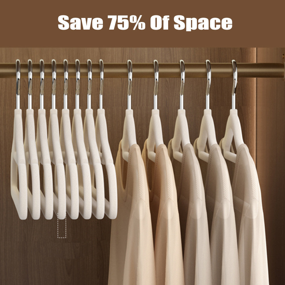 10 Velvet Clothes Hangers Space-Saving Durable for Coats Skirts Pants