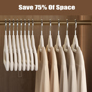 10 Velvet Clothes Hangers Space-Saving Durable for Coats Skirts Pants