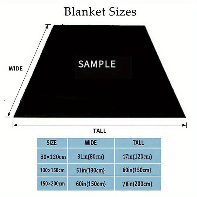 Cozy Polyester Throw Blanket with Custom Cheerleader and Name Design for Chair Bed Sofa