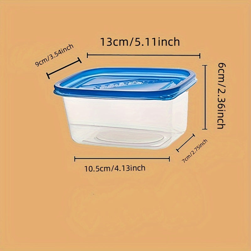 Paquete de 10 cajas de almuerzo de plástico aptas para microondas, 23.97 onzas, para escuela, oficina, camping