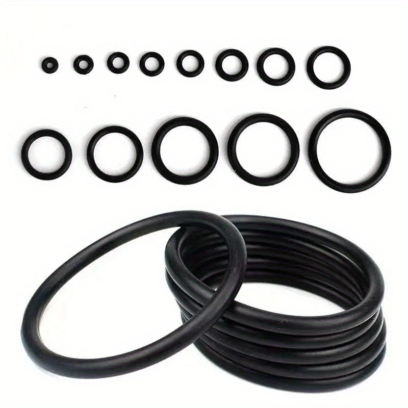 225 Pieces Rubber O-Rings Set 18 Sizes Oil-Resistant Sealing Gaskets