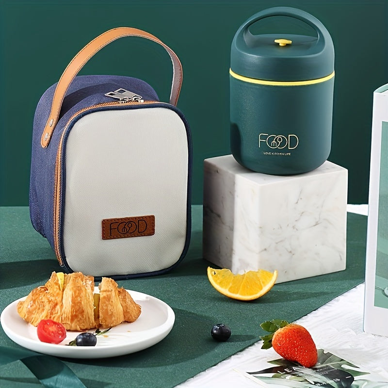 Stainless Steel Lunch Box Leakproof Insulated Food Container for Office Travel