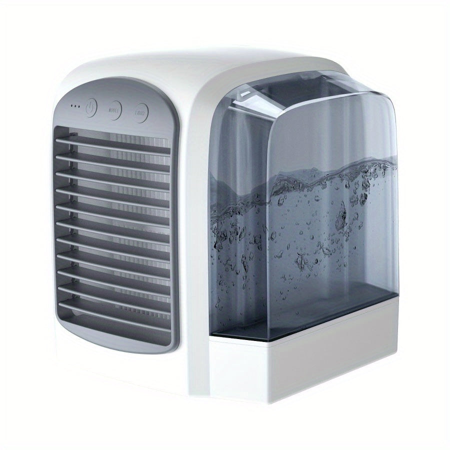 Portable USB Mini Desk Fan with Water Cooling, Compact Electric Fan for Indoor Use