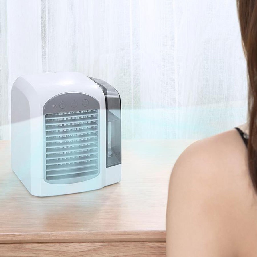 Portable USB Mini Desk Fan with Water Cooling, Compact Electric Fan for Indoor Use