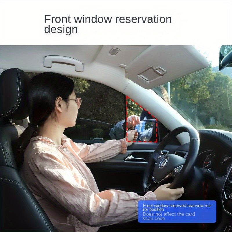 4 dona qora polyester tikanli quyosh nurlari uchun panellar va magnit aksessuarlar bilan transportni himoyalash uchun