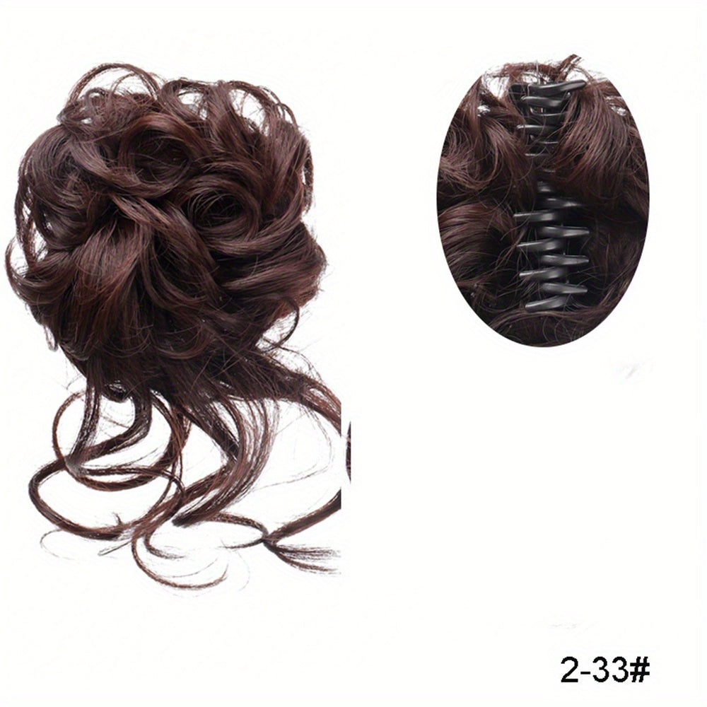 Women Large Retro Hair Claw Clip for Flower Pompadour Messy Bun Ponytail Accessories