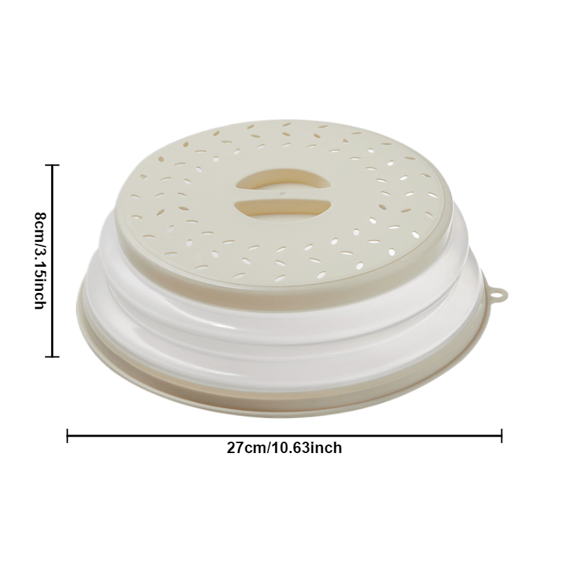Silicone Microwave Splash Guard with Ventilation and Steam Holes Heat-Resistant Dishwasher Safe