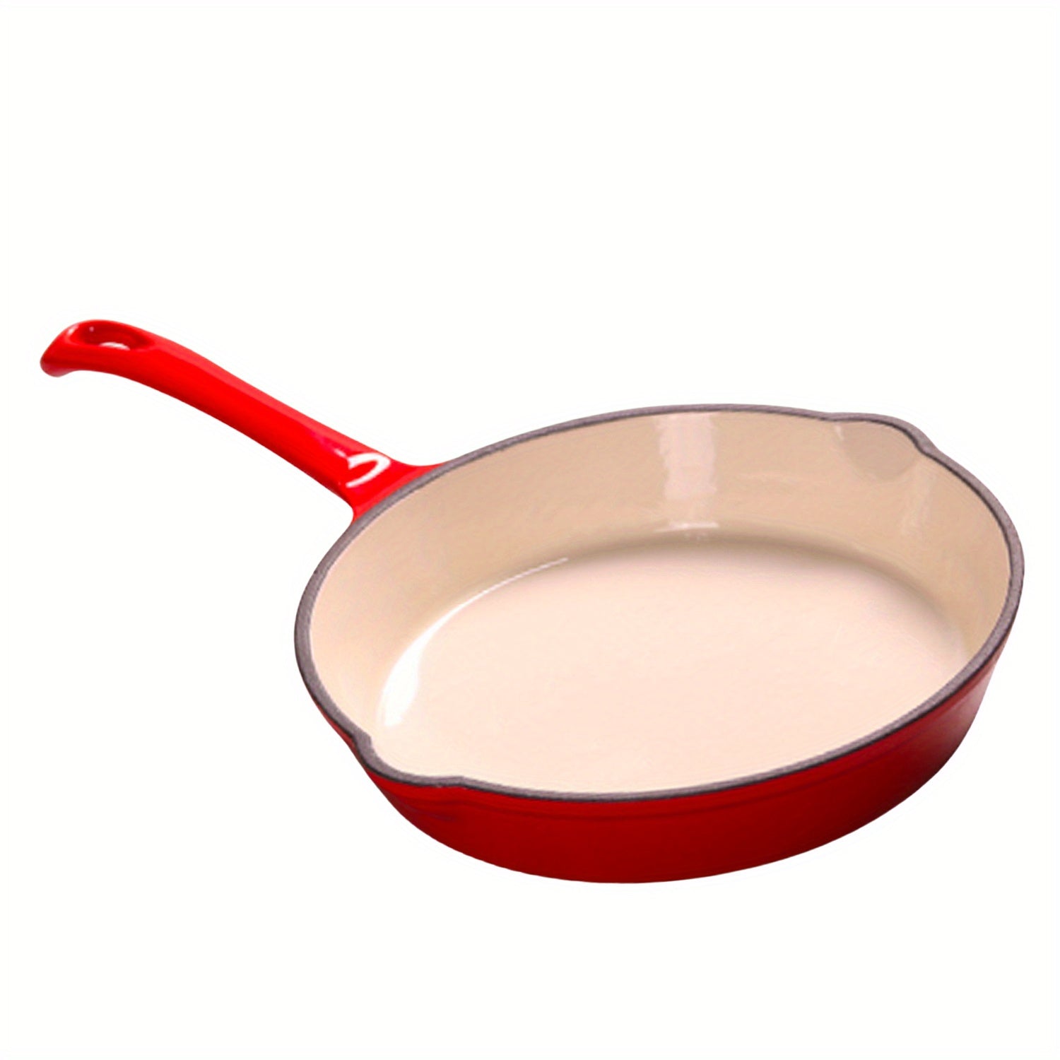 Enameled Cast Iron Skillet 10-Inch Non-Stick for Cooking, Grilling, and Baking