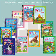 Water Painting Book for Kids Ages 3 Plus with Doodle and Coloring Pages in Mixed Colors