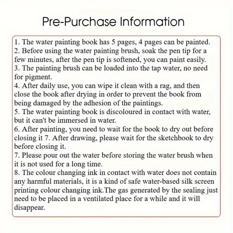 Water Painting Book for Kids Ages 3 Plus with Doodle and Coloring Pages in Mixed Colors