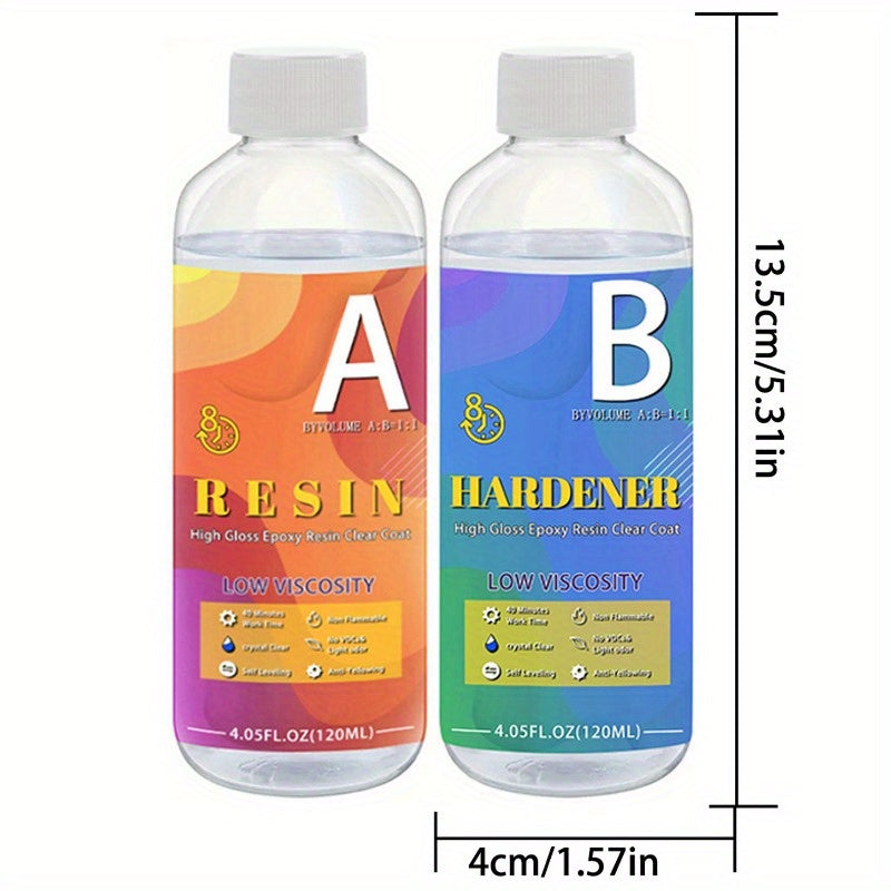 Polyresin Epoxy Resin Kit for River Tables Art Casting Jewelry Crafts Painting 1:1 Ratio