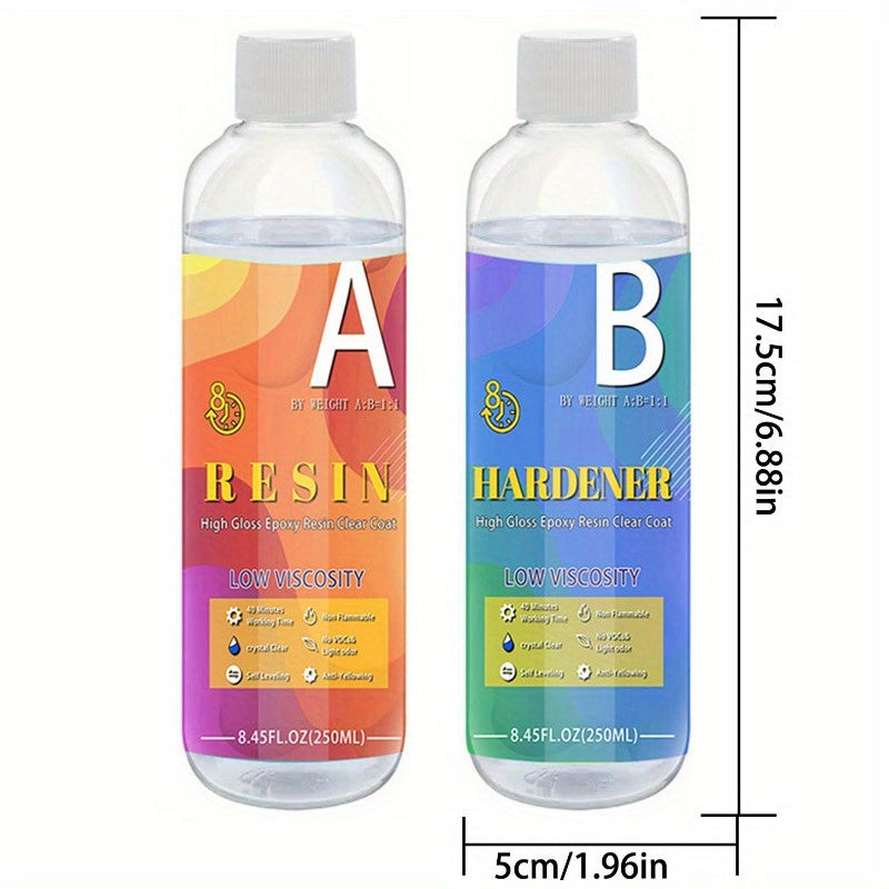 Polyresin Epoxy Resin Kit for River Tables Art Casting Jewelry Crafts Painting 1:1 Ratio