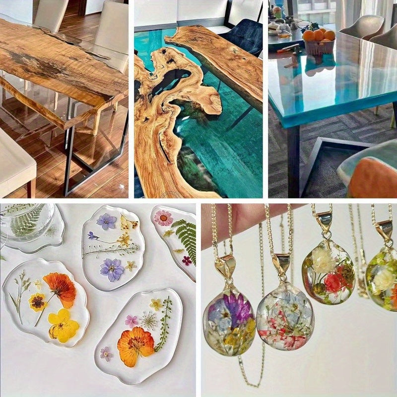 Polyresin Epoxy Resin Kit for River Tables Art Casting Jewelry Crafts Painting 1:1 Ratio